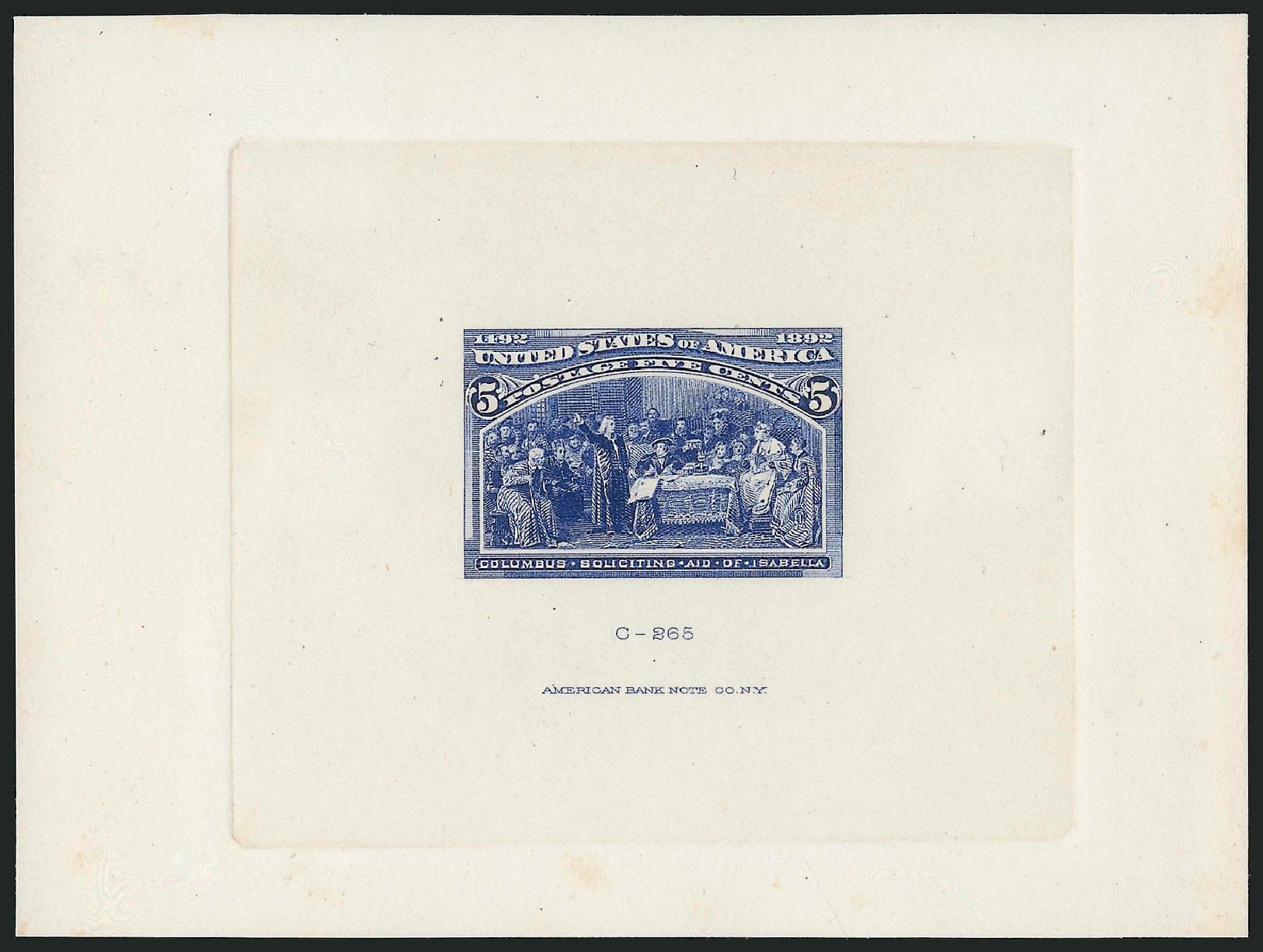 Cost of US Stamp Scott Cat. 234 - 1893 5c Columbian Exposition. Robert Siegel Auction Galleries, Oct 2014, Sale 1082, Lot 147