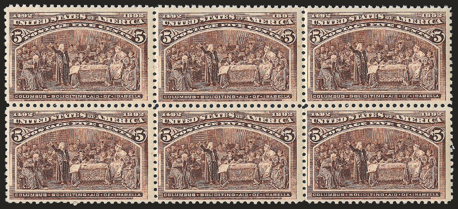 Cost of US Stamp Scott Catalogue # 234: 5c 1893 Columbian Exposition. Robert Siegel Auction Galleries, Dec 2008, Sale 967, Lot 4367