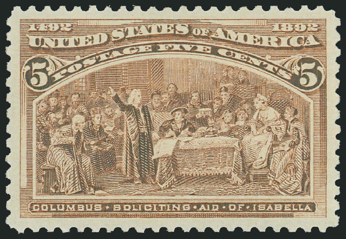 US Stamps Price Scott Cat. # 234: 1893 5c Columbian Exposition. Robert Siegel Auction Galleries, Jun 2009, Sale 975, Lot 1497