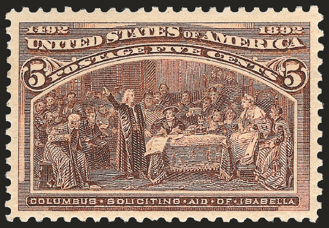Costs of US Stamps Scott Catalog # 234: 5c 1893 Columbian Exposition. Robert Siegel Auction Galleries, Apr 2010, Sale 984, Lot 547