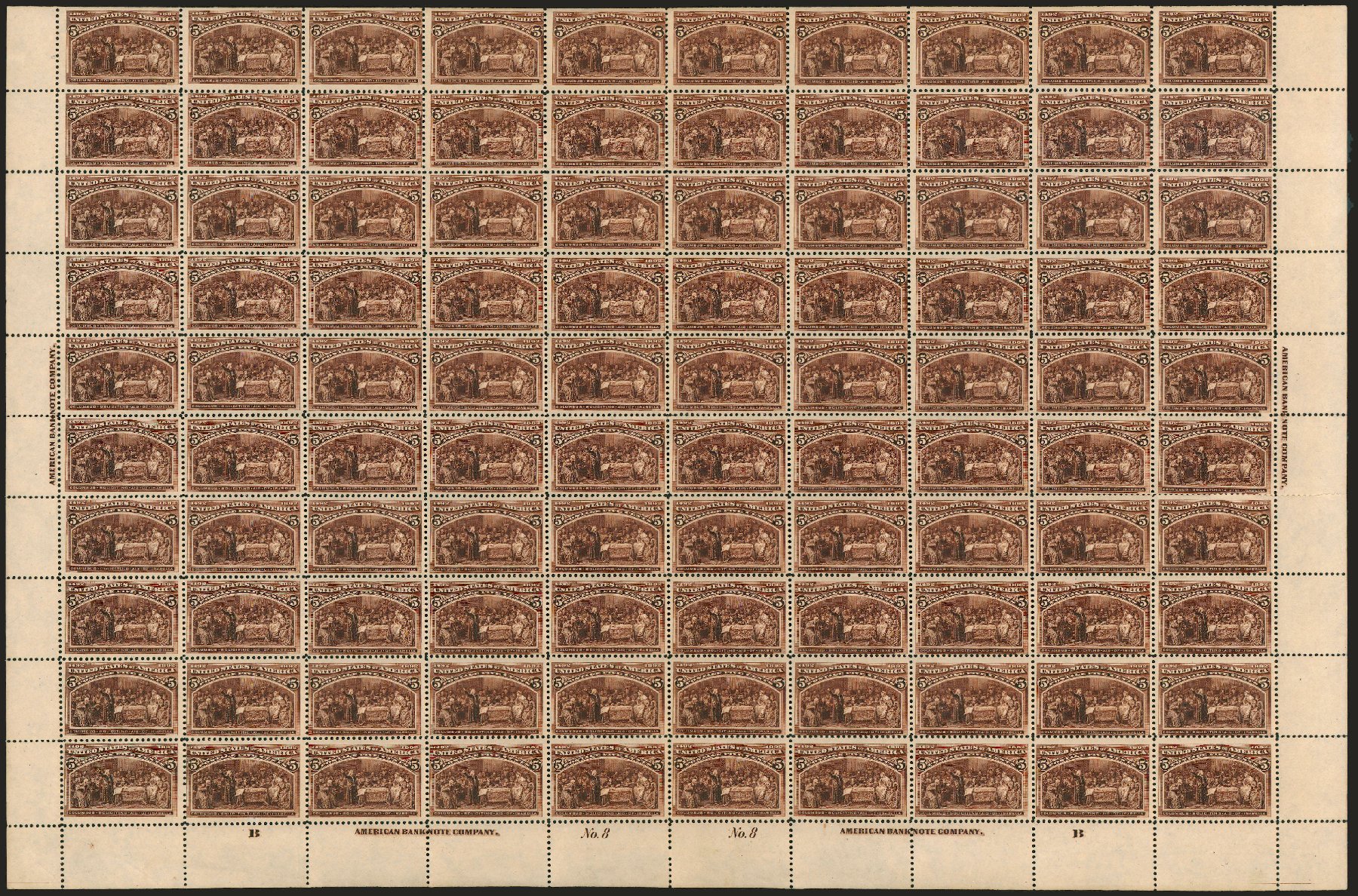 Values of US Stamps Scott Catalog #234: 5c 1893 Columbian Exposition. Robert Siegel Auction Galleries, Jun 2012, Sale 1025, Lot 179