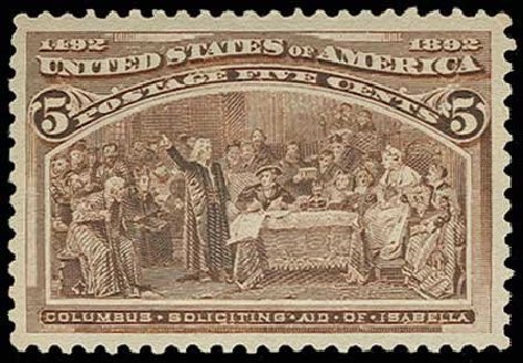 Prices of US Stamps Scott #234 - 5c 1893 Columbian Exposition. H.R. Harmer, Jun 2013, Sale 3003, Lot 1151