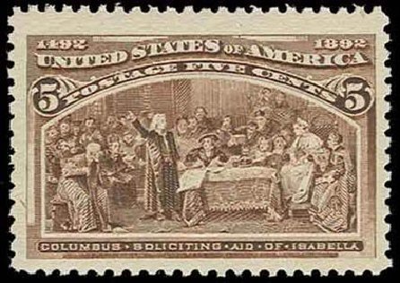 Price of US Stamps Scott Cat. # 234: 1893 5c Columbian Exposition. H.R. Harmer, Nov 2013, Sale 3004, Lot 1151