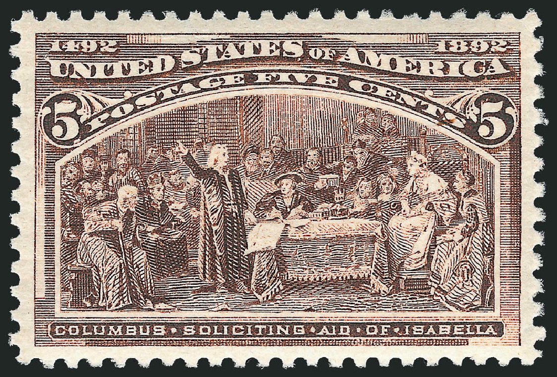 Value of US Stamps Scott Cat. # 234: 1893 5c Columbian Exposition. Robert Siegel Auction Galleries, Mar 2011, Sale 1007, Lot 2411