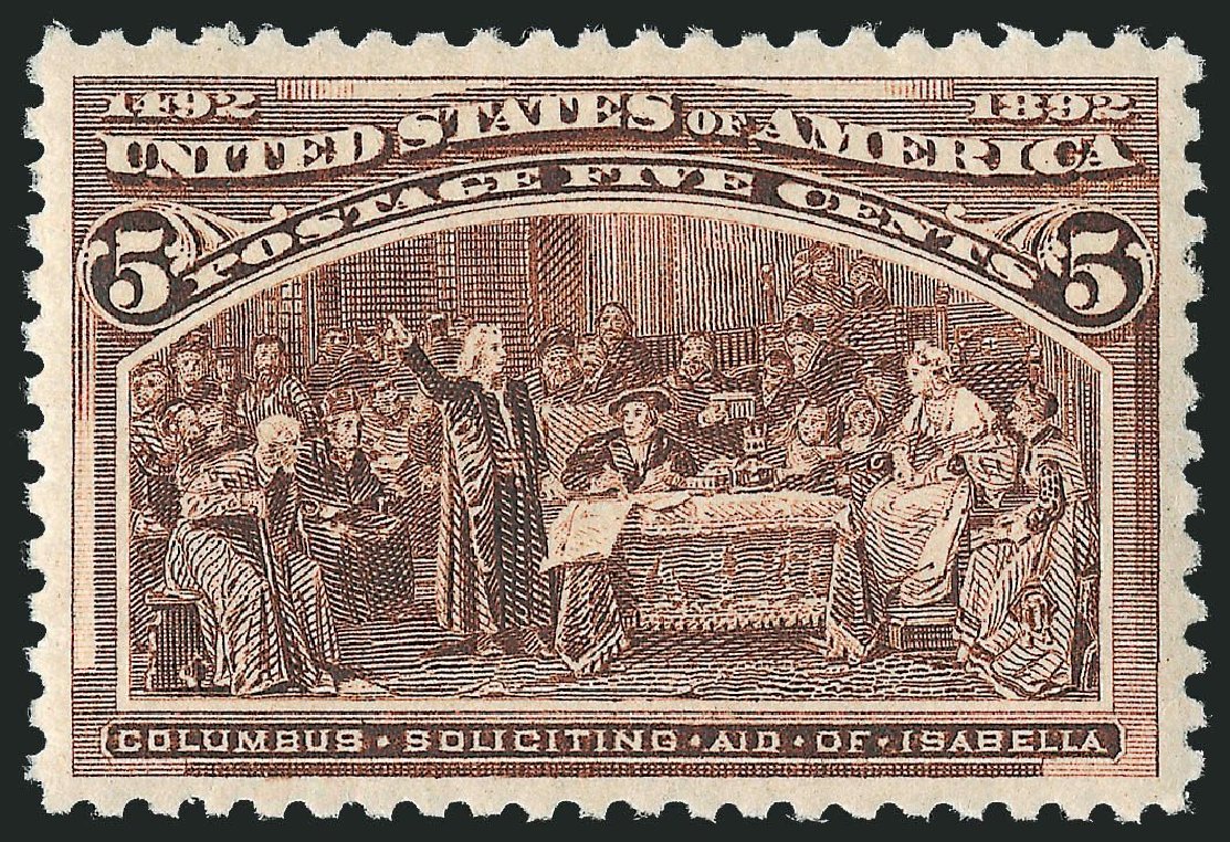 Costs of US Stamps Scott Catalog #234 - 5c 1893 Columbian Exposition. Robert Siegel Auction Galleries, Mar 2013, Sale 1040, Lot 1481