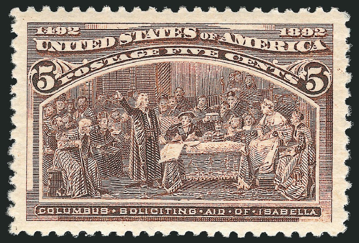 Value of US Stamps Scott 234: 1893 5c Columbian Exposition. Robert Siegel Auction Galleries, Nov 2012, Sale 1034, Lot 214