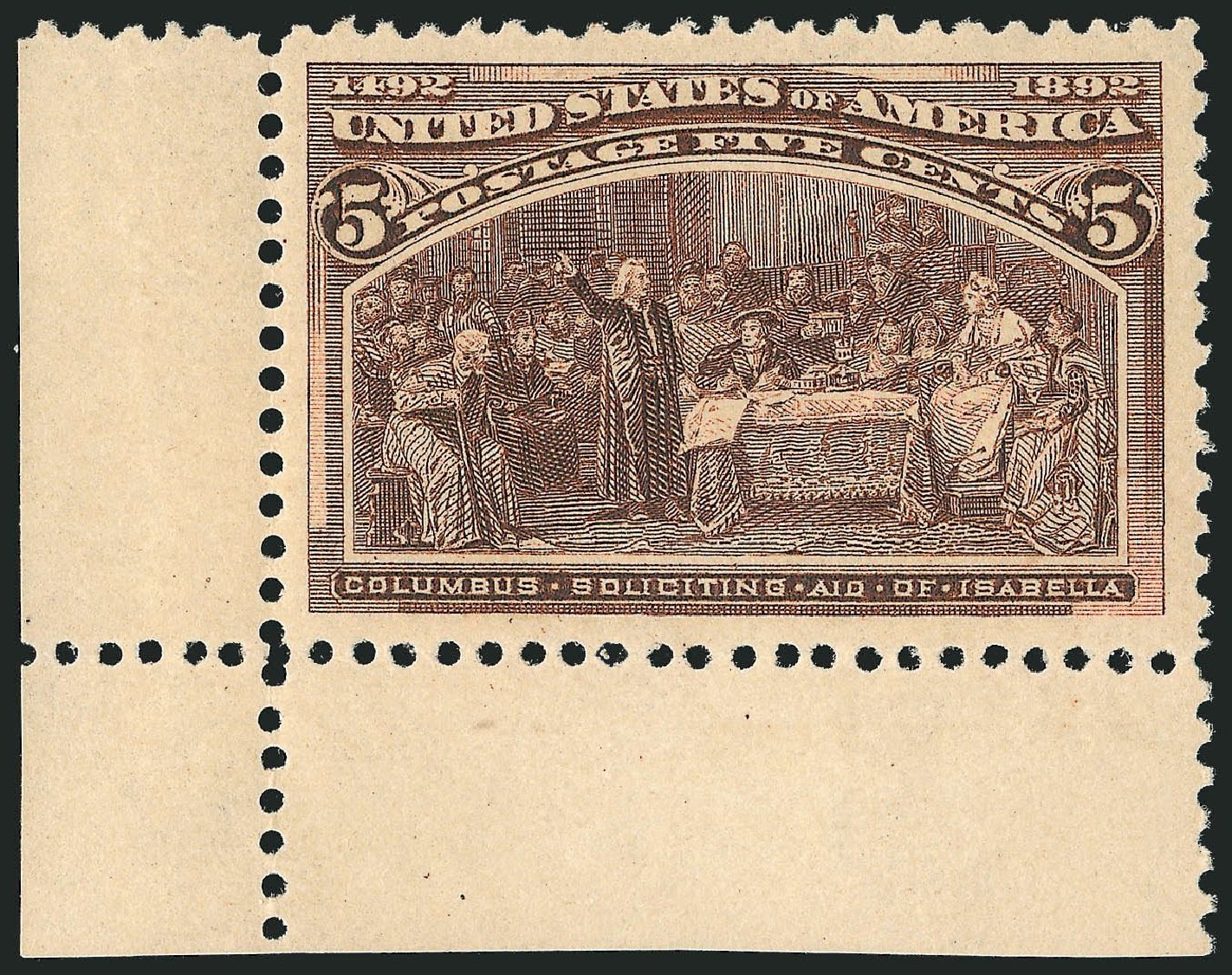 US Stamp Prices Scott Catalog # 234: 5c 1893 Columbian Exposition. Robert Siegel Auction Galleries, Jul 2013, Sale 1050, Lot 344