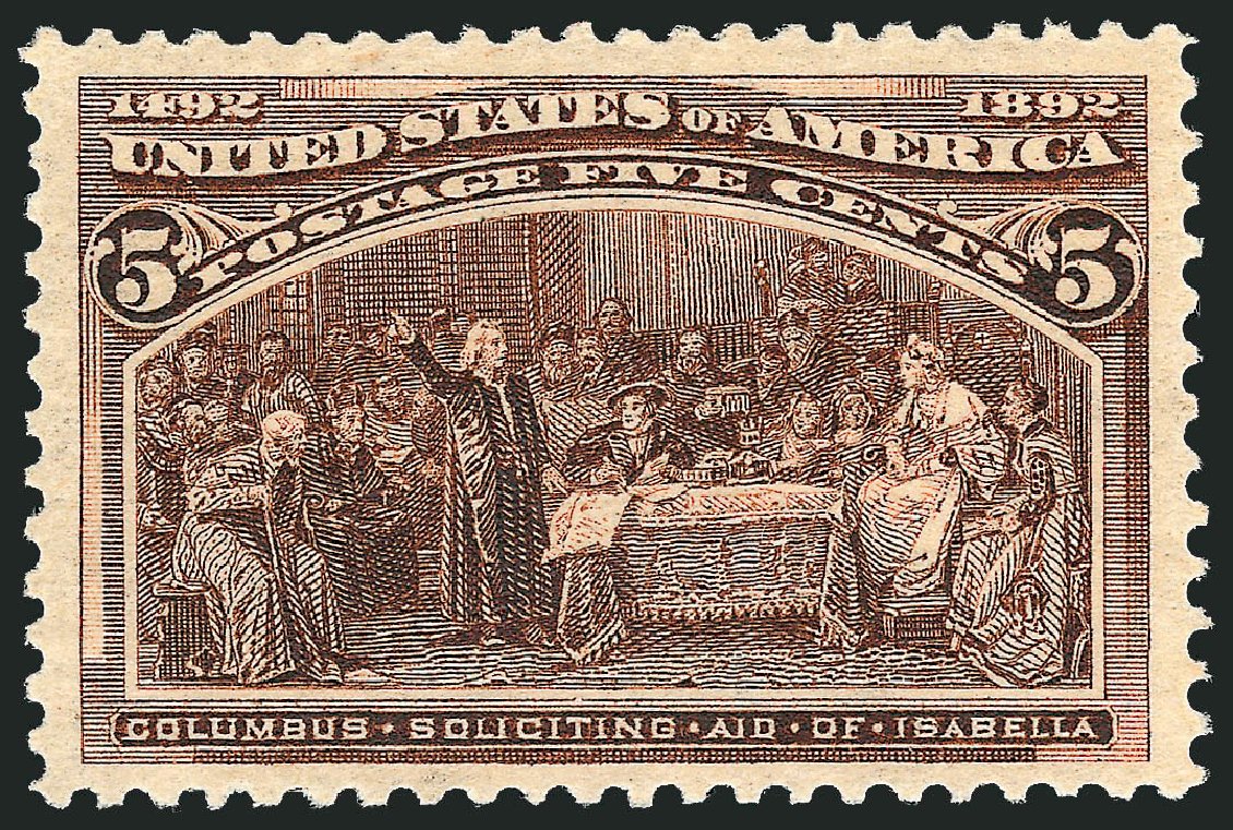 Prices of US Stamps Scott Catalogue #234 - 5c 1893 Columbian Exposition. Robert Siegel Auction Galleries, Sep 2008, Sale 962, Lot 2494
