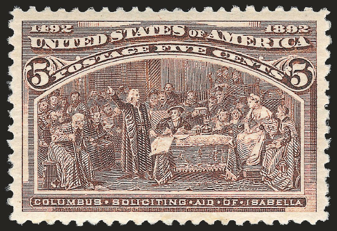 Values of US Stamps Scott 234 - 5c 1893 Columbian Exposition. Robert Siegel Auction Galleries, Jun 2009, Sale 973, Lot 154