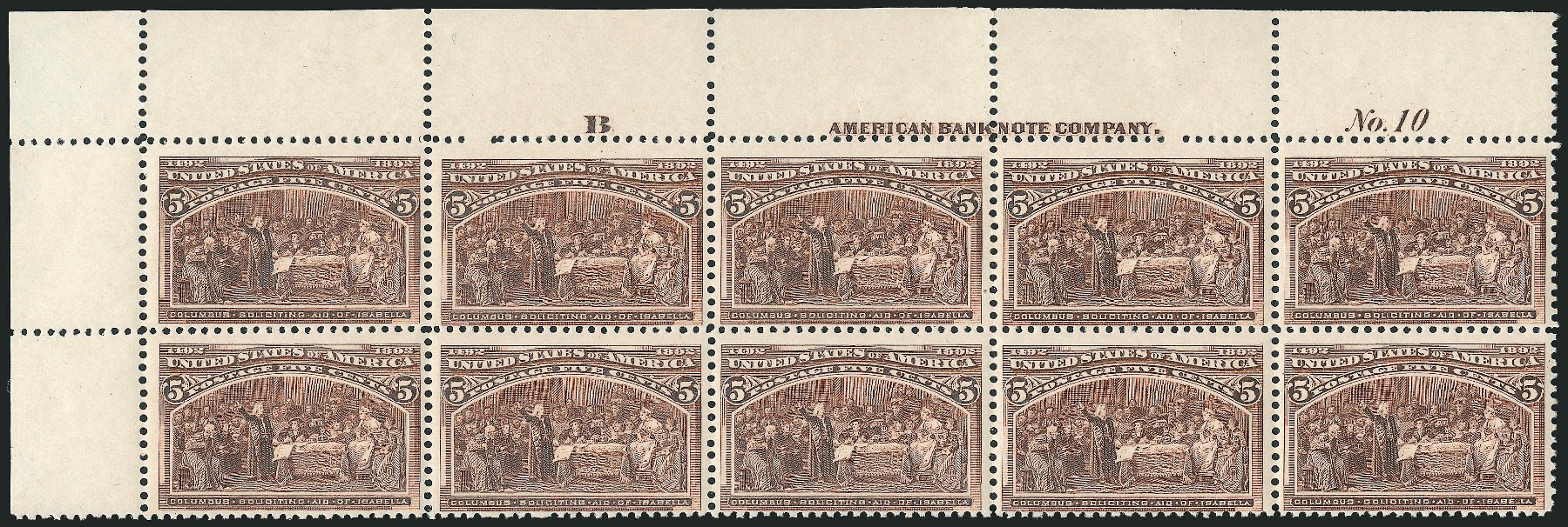 Prices of US Stamps Scott # 234: 5c 1893 Columbian Exposition. Robert Siegel Auction Galleries, Dec 2009, Sale 982, Lot 5554