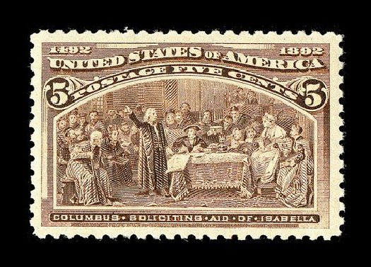 Price of US Stamp Scott Catalogue #234: 1893 5c Columbian Exposition. Spink Shreves Galleries, May 2014, Sale 148, Lot 204
