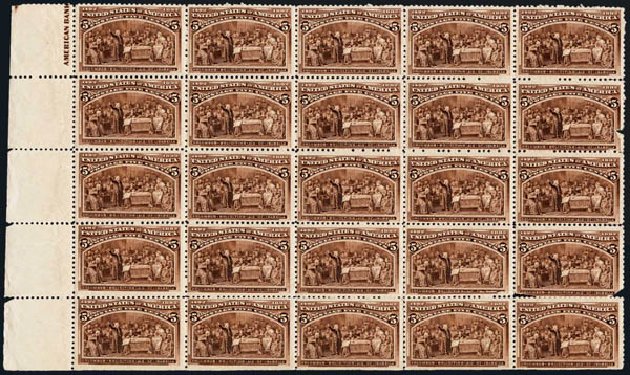 Price of US Stamp Scott Cat. # 234 - 5c 1893 Columbian Exposition. Harmer-Schau Auction Galleries, Oct 2013, Sale 99, Lot 155