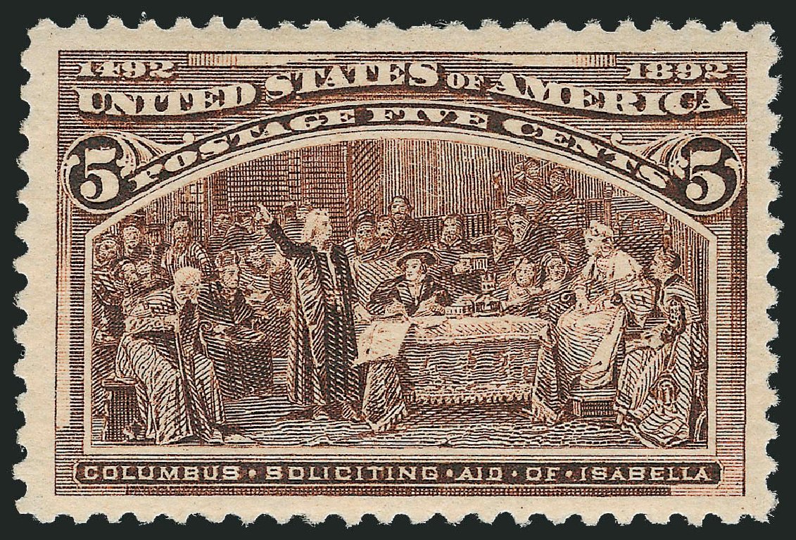 Price of US Stamp Scott Catalog # 234: 5c 1893 Columbian Exposition. Robert Siegel Auction Galleries, Oct 2011, Sale 1013, Lot 305