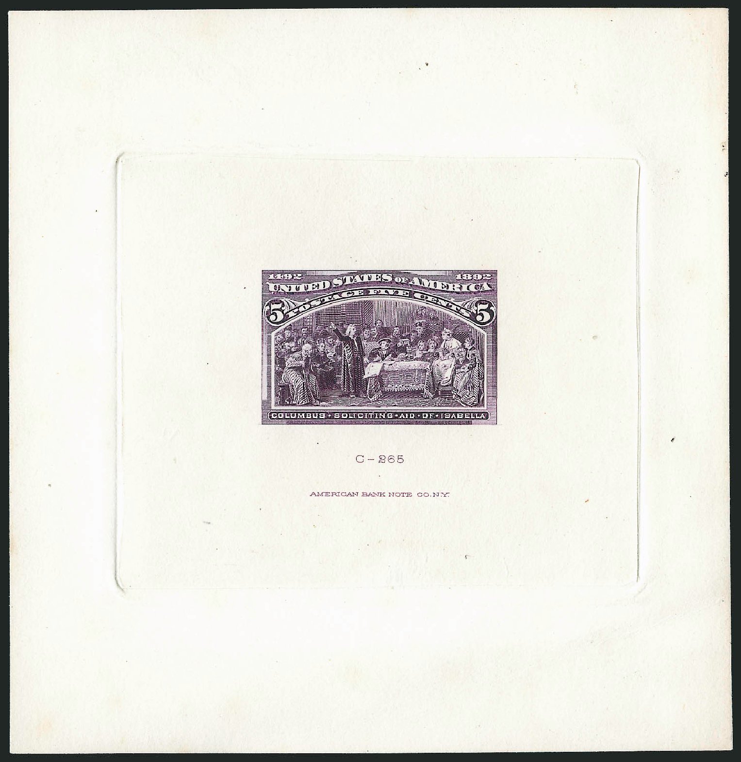 US Stamps Prices Scott #234 - 1893 5c Columbian Exposition. Robert Siegel Auction Galleries, Dec 2012, Sale 1037, Lot 1205