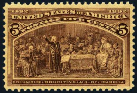 US Stamp Value Scott Catalog # 234: 1893 5c Columbian Exposition. Harmer-Schau Auction Galleries, Aug 2012, Sale 94, Lot 1312