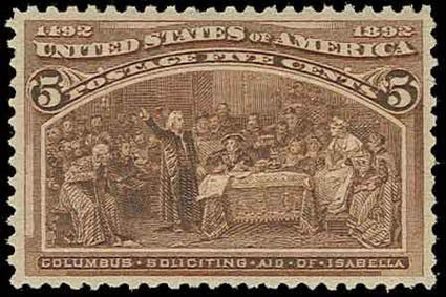 US Stamp Price Scott 234 - 5c 1893 Columbian Exposition. H.R. Harmer, Nov 2013, Sale 3004, Lot 1152