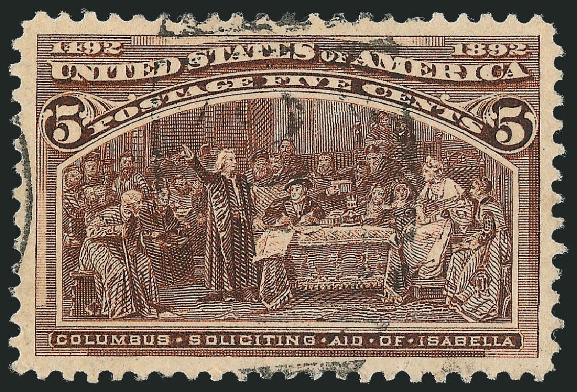 Price of US Stamp Scott Catalog 234: 1893 5c Columbian Exposition. Robert Siegel Auction Galleries, Oct 2012, Sale 1032, Lot 3342