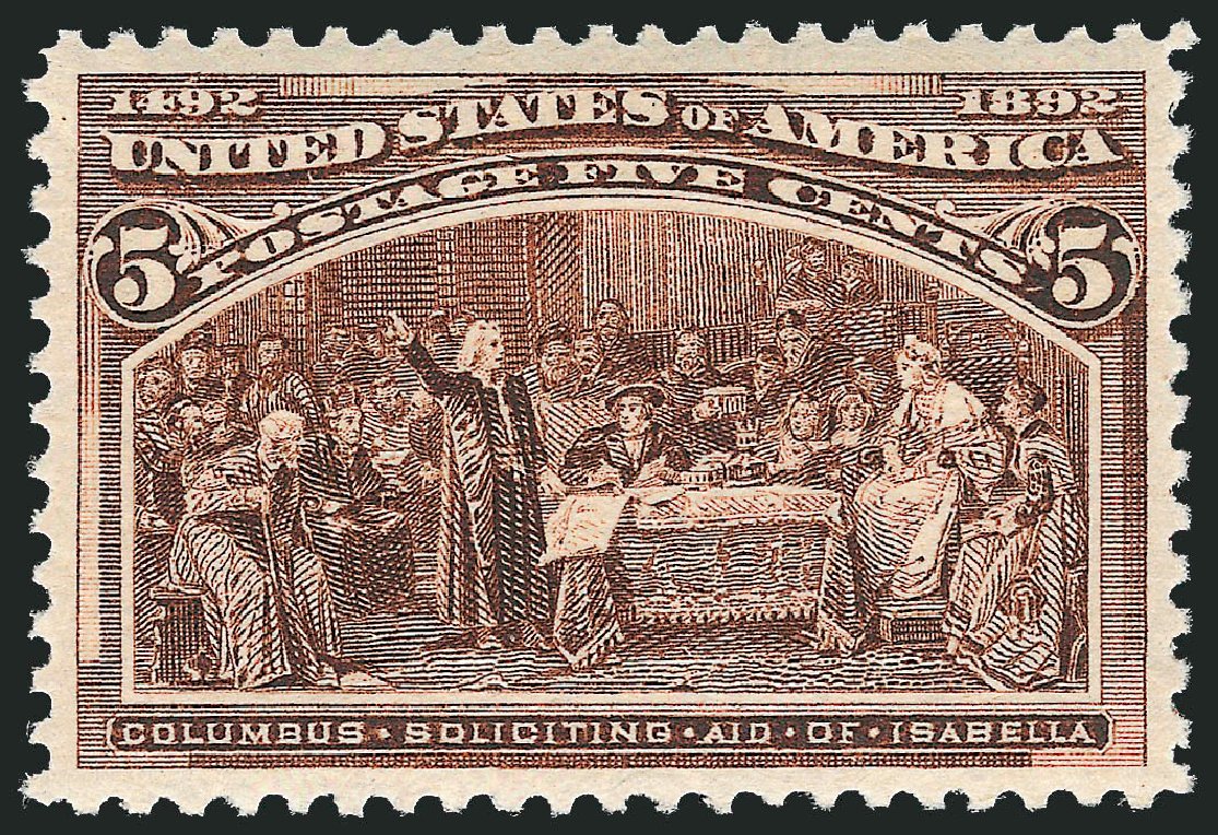 Prices of US Stamps Scott Catalogue #234 - 1893 5c Columbian Exposition. Robert Siegel Auction Galleries, Dec 2010, Sale 1000, Lot 1123