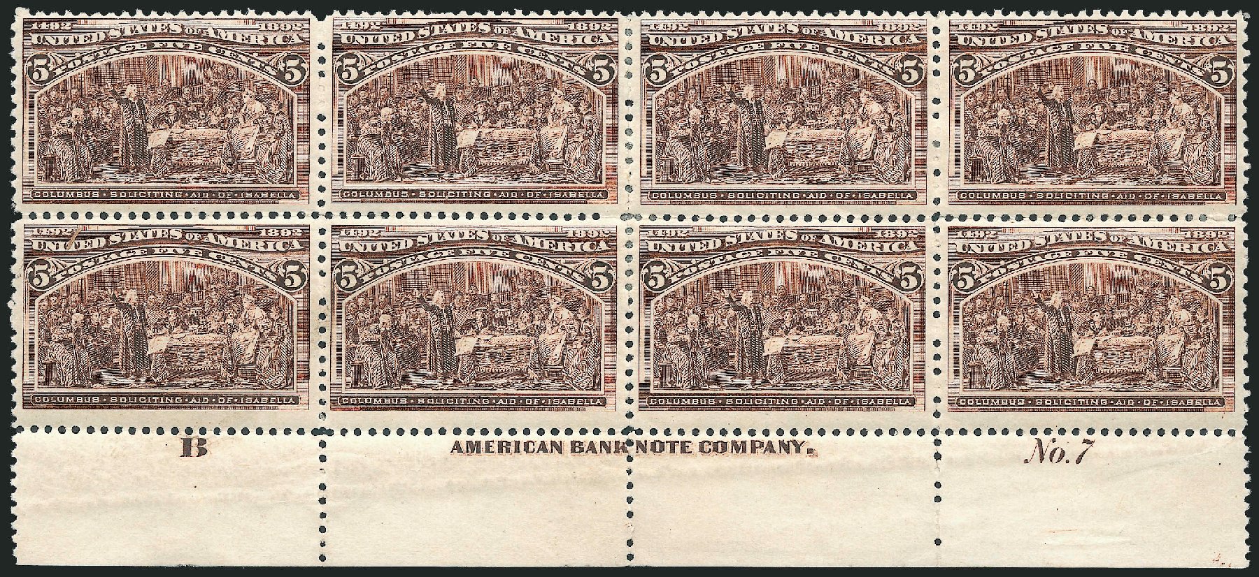 Prices of US Stamp Scott Catalogue # 234 - 1893 5c Columbian Exposition. Robert Siegel Auction Galleries, Mar 2011, Sale 1007, Lot 2473