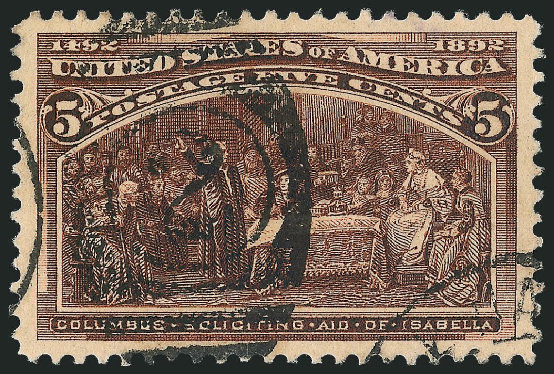 Prices of US Stamp Scott Catalog #234 - 5c 1893 Columbian Exposition. Robert Siegel Auction Galleries, Oct 2012, Sale 1032, Lot 3343