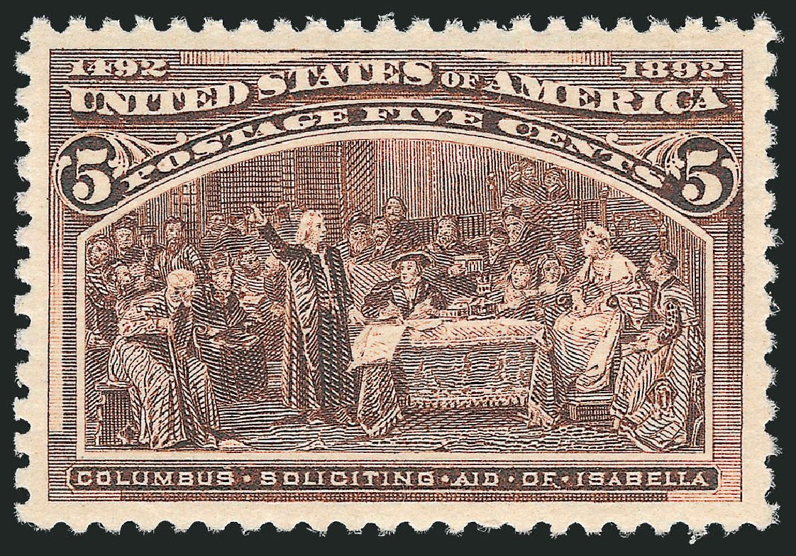 Costs of US Stamp Scott # 234 - 5c 1893 Columbian Exposition. Robert Siegel Auction Galleries, Dec 2012, Sale 1037, Lot 1813