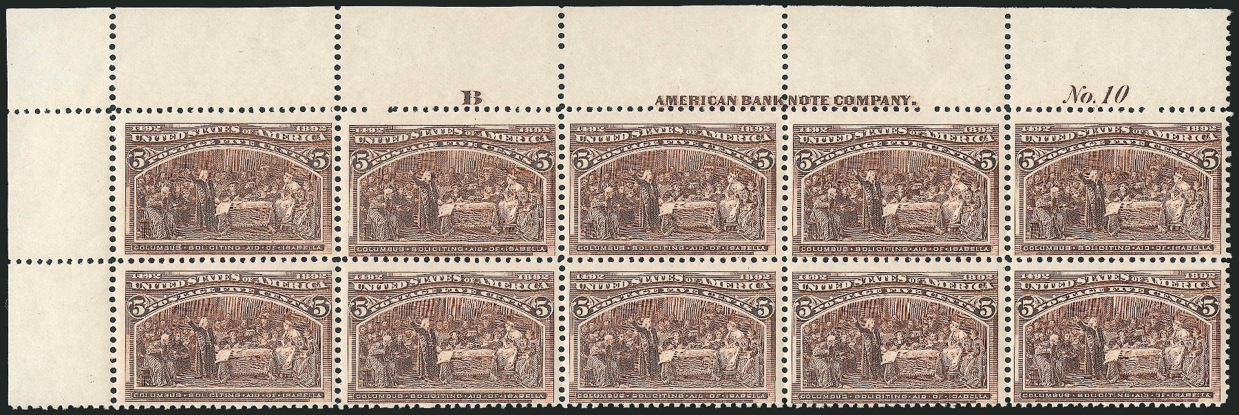 Prices of US Stamps Scott 234 - 1893 5c Columbian Exposition. Robert Siegel Auction Galleries, Mar 2013, Sale 1040, Lot 1533