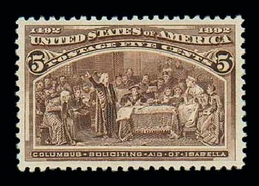 US Stamps Prices Scott 234 - 1893 5c Columbian Exposition. Matthew Bennett International, Jun 2007, Sale 319, Lot 1246