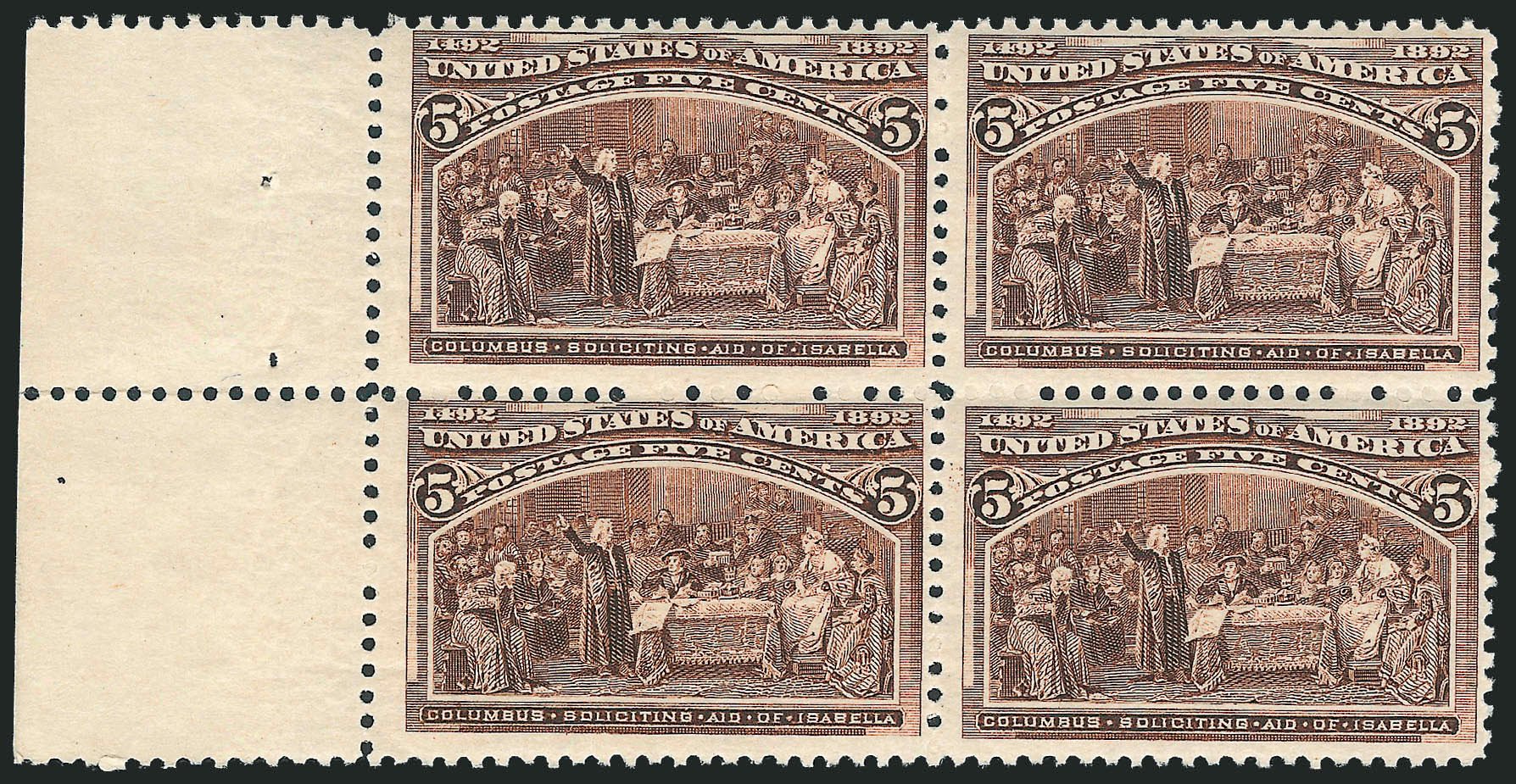 Value of US Stamps Scott Cat. # 234: 1893 5c Columbian Exposition. Robert Siegel Auction Galleries, Dec 2012, Sale 1037, Lot 1816