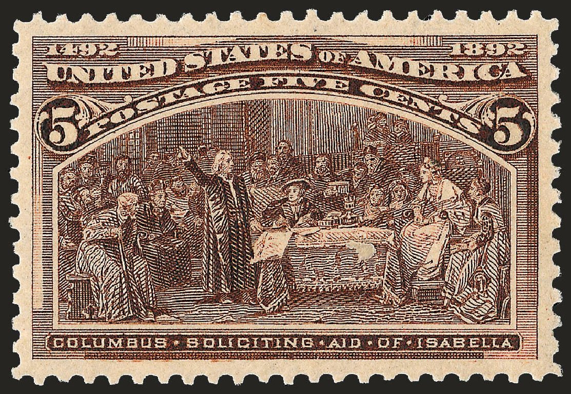 Cost of US Stamp Scott Catalog 234 - 5c 1893 Columbian Exposition. Robert Siegel Auction Galleries, Dec 2008, Sale 967, Lot 4366
