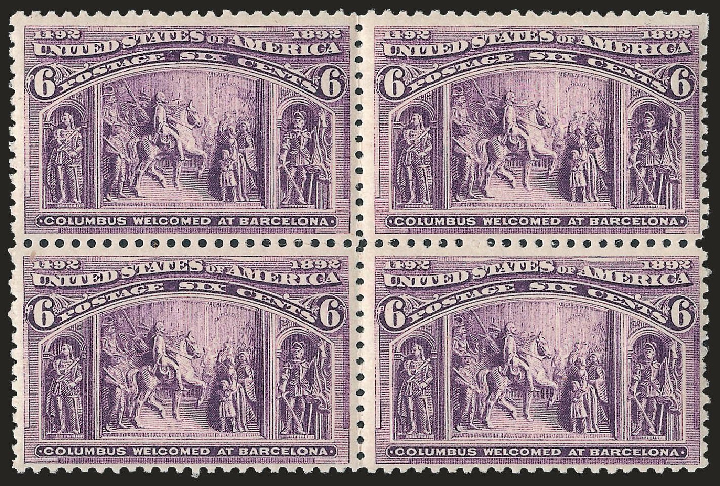 Cost of US Stamps Scott # 235: 6c 1893 Columbian Exposition. Robert Siegel Auction Galleries, Jun 2009, Sale 975, Lot 1507
