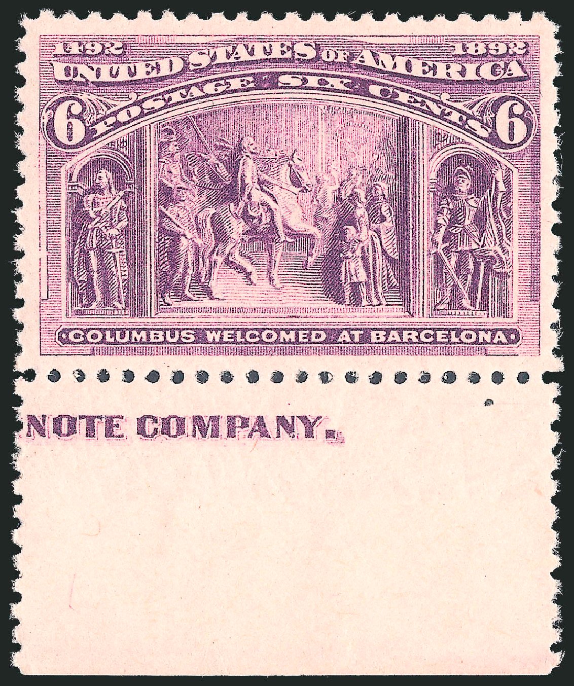 US Stamps Value Scott Catalogue 235: 6c 1893 Columbian Exposition. Robert Siegel Auction Galleries, Oct 2011, Sale 1014, Lot 1488