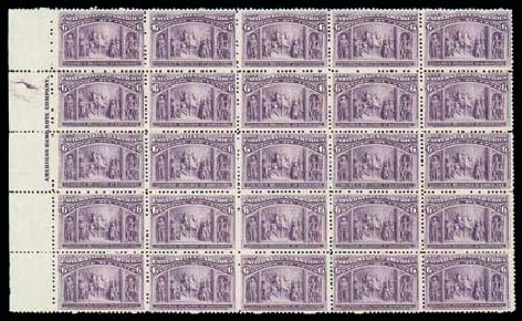 US Stamps Values Scott Cat. 235 - 1893 6c Columbian Exposition. Matthew Bennett International, Jun 2007, Sale 319, Lot 1249