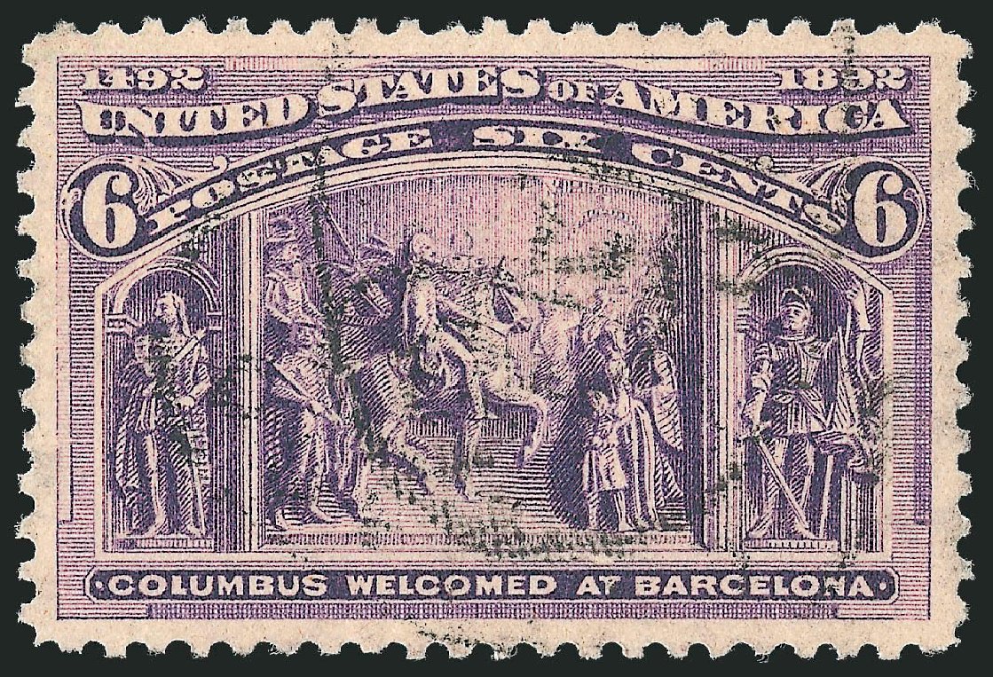 Price of US Stamps Scott Cat. 235: 1893 6c Columbian Exposition. Robert Siegel Auction Galleries, Sep 2012, Sale 1027, Lot 119