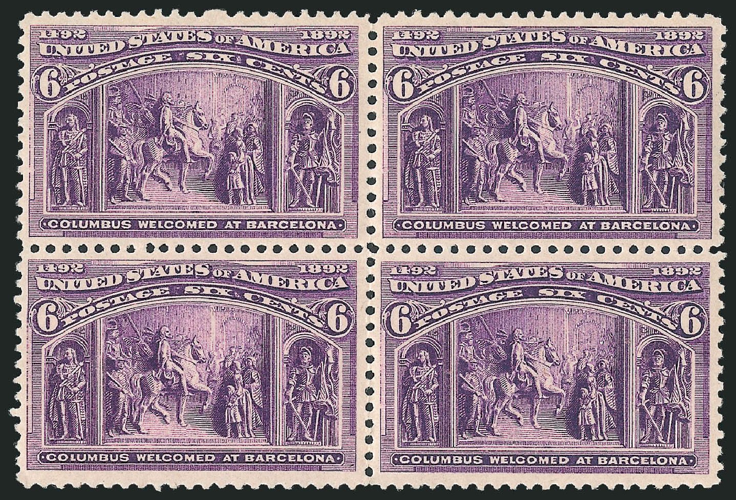 Costs of US Stamps Scott Catalog #235 - 6c 1893 Columbian Exposition. Robert Siegel Auction Galleries, Dec 2012, Sale 1037, Lot 1819