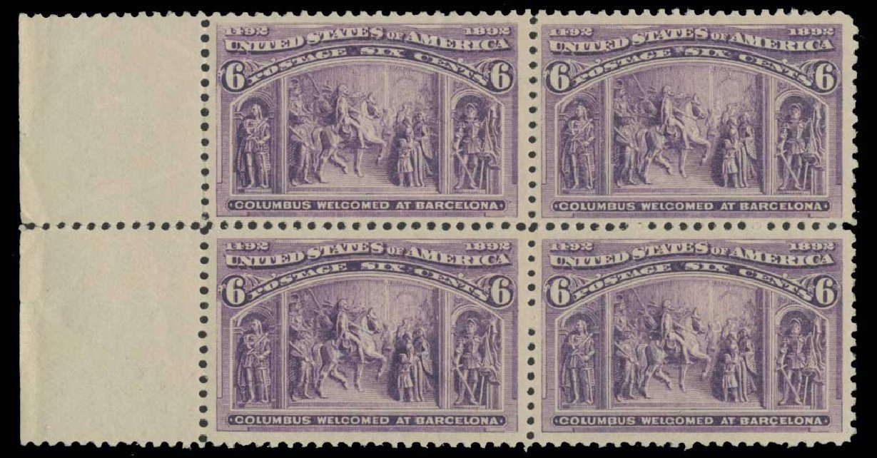 Values of US Stamp Scott Catalog #235 - 1893 6c Columbian Exposition. H.R. Harmer, May 2014, Sale 3005, Lot 1170