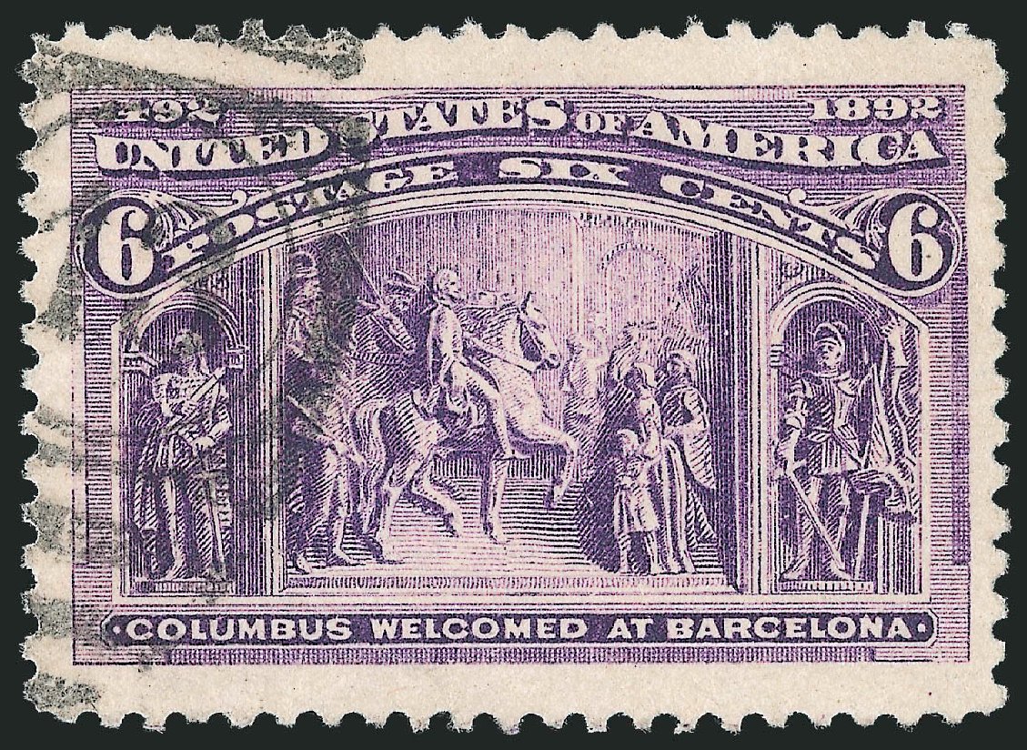 Cost of US Stamps Scott Catalog 235: 6c 1893 Columbian Exposition. Robert Siegel Auction Galleries, Oct 2012, Sale 1032, Lot 3344