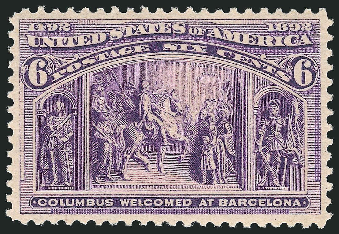 Cost of US Stamps Scott Catalog # 235: 1893 6c Columbian Exposition. Robert Siegel Auction Galleries, Dec 2010, Sale 1000, Lot 1125