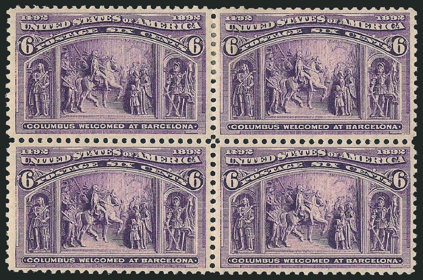 Prices of US Stamps Scott Cat. 235 - 6c 1893 Columbian Exposition. Robert Siegel Auction Galleries, Mar 2011, Sale 1007, Lot 2475