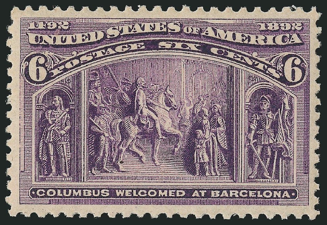 Prices of US Stamp Scott 235 - 1893 6c Columbian Exposition. Robert Siegel Auction Galleries, Apr 2014, Sale 1068, Lot 182