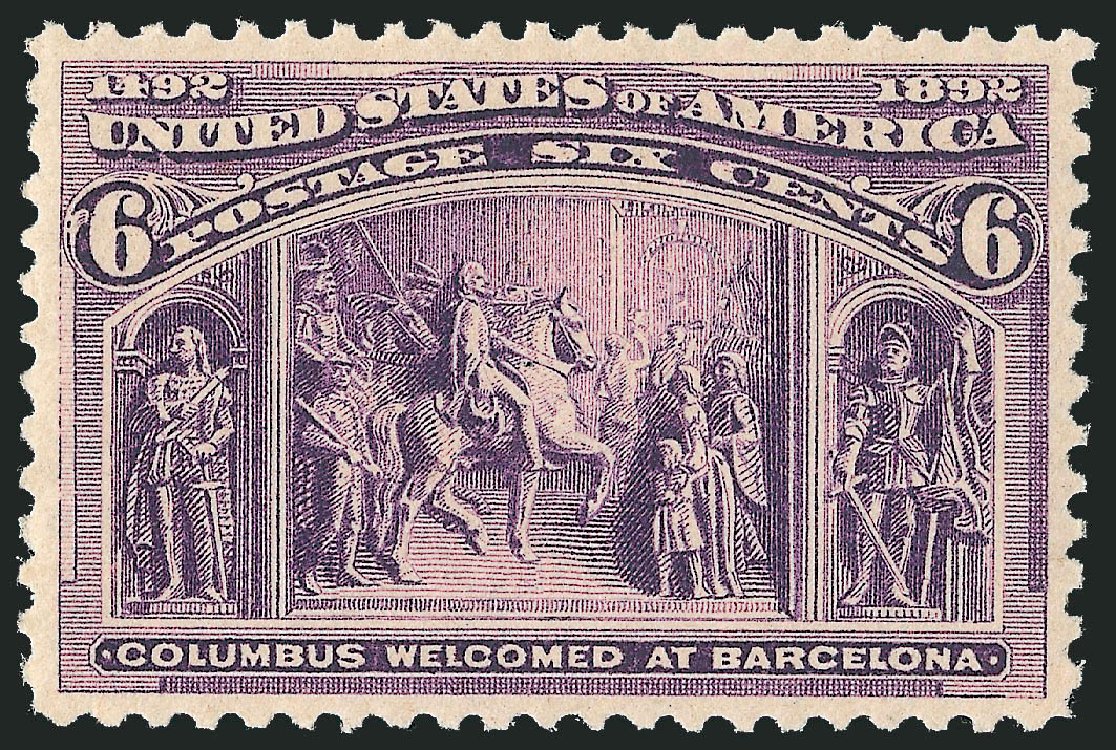 US Stamp Value Scott Catalogue #235 - 6c 1893 Columbian Exposition. Robert Siegel Auction Galleries, Dec 2010, Sale 1000, Lot 1126