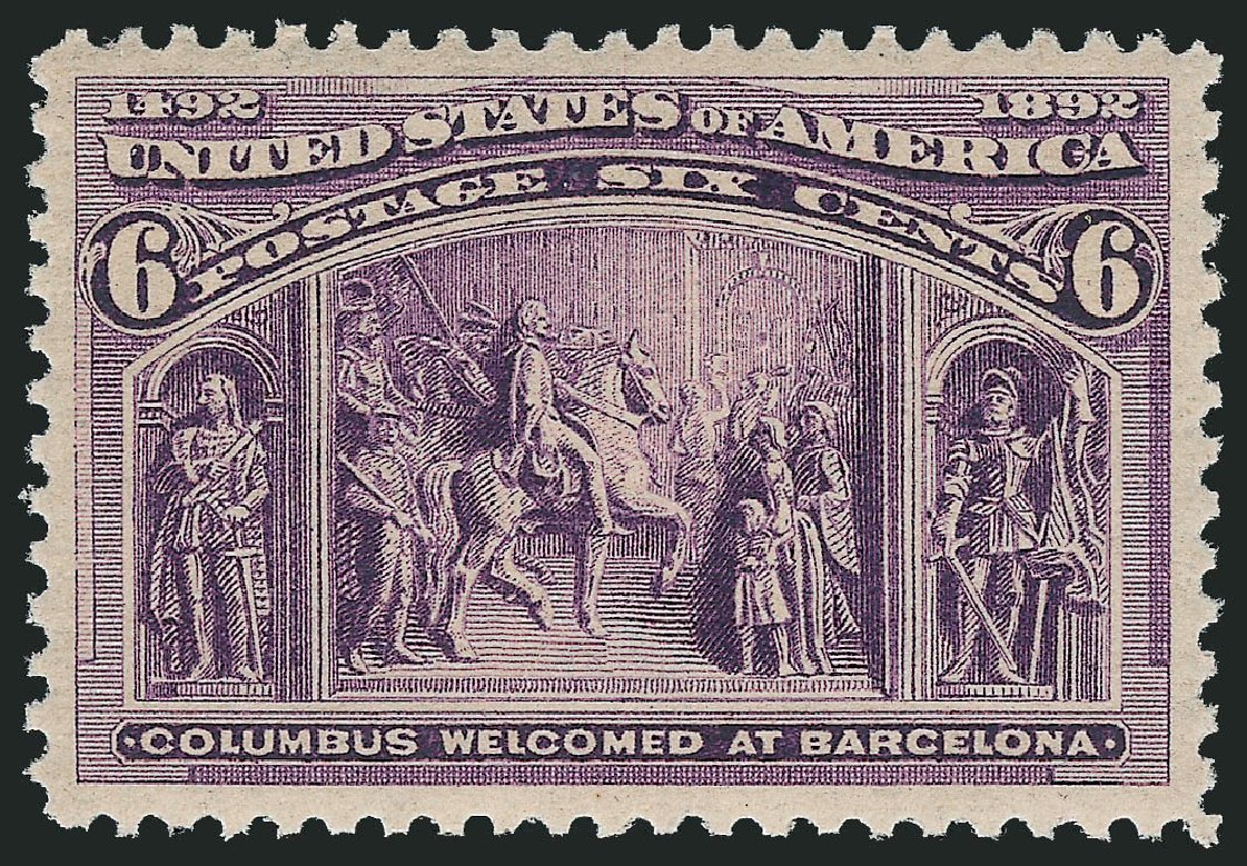Cost of US Stamps Scott Catalog #235 - 1893 6c Columbian Exposition. Robert Siegel Auction Galleries, Oct 2011, Sale 1013, Lot 306