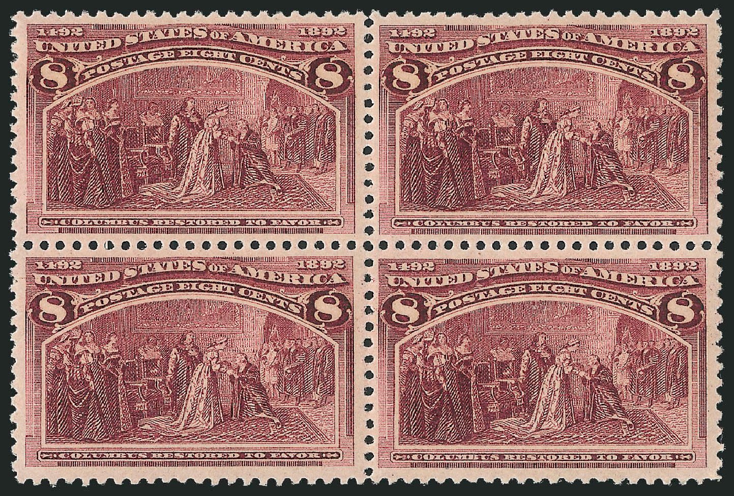 Cost of US Stamp Scott Cat. # 236: 8c 1893 Columbian Exposition. Robert Siegel Auction Galleries, Mar 2011, Sale 1007, Lot 2477