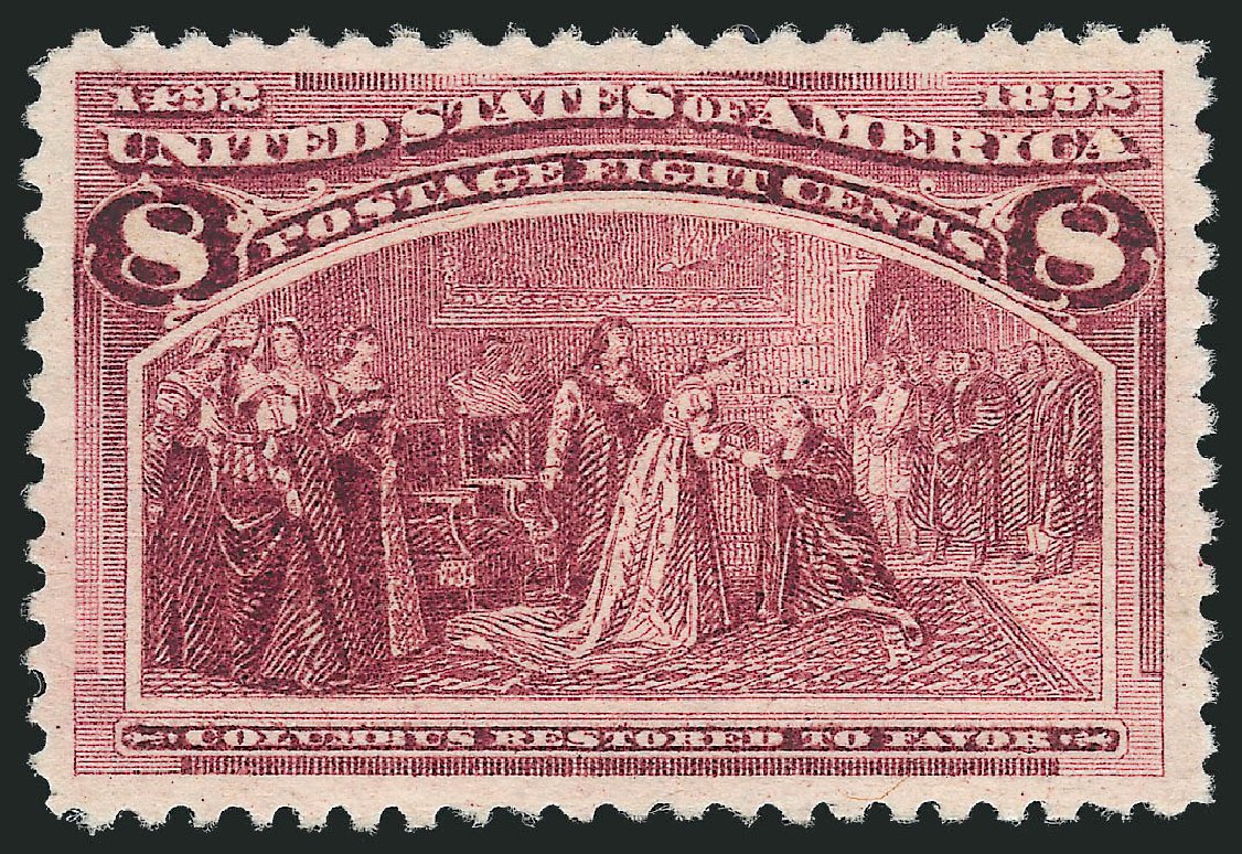 US Stamp Prices Scott # 236 - 1893 8c Columbian Exposition. Robert Siegel Auction Galleries, Jun 2011, Sale 1011, Lot 589