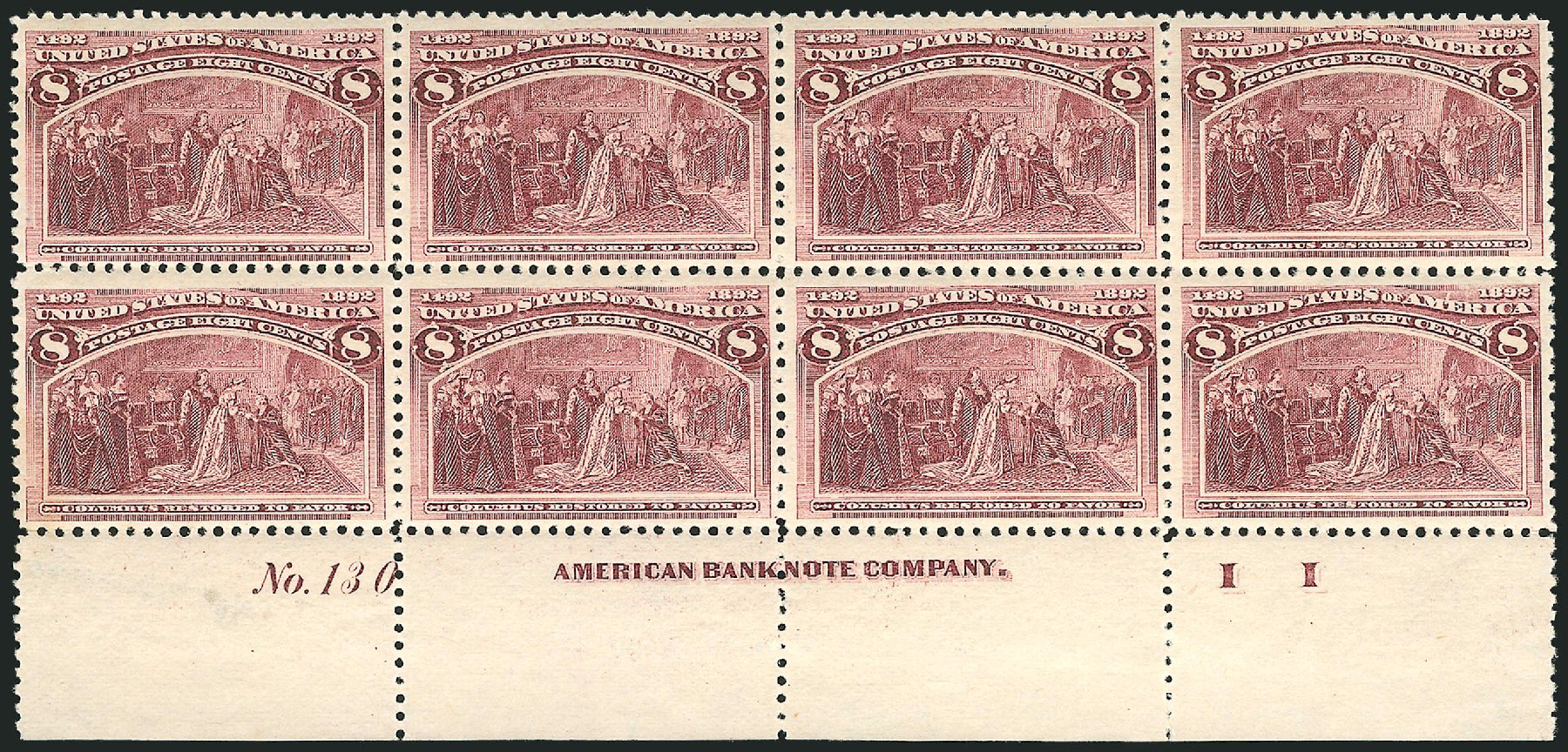 Cost of US Stamp Scott #236 - 8c 1893 Columbian Exposition. Robert Siegel Auction Galleries, Mar 2013, Sale 1040, Lot 1539