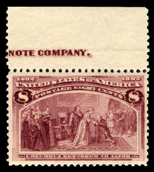 Costs of US Stamp Scott Catalog # 236: 8c 1893 Columbian Exposition. Cherrystone Auctions, Jul 2013, Sale 201307, Lot 80