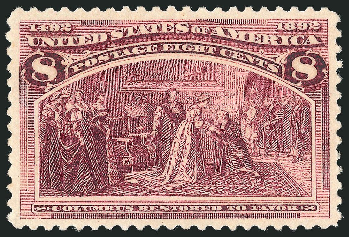 Costs of US Stamps Scott Catalogue 236 - 1893 8c Columbian Exposition. Robert Siegel Auction Galleries, Nov 2013, Sale 1057, Lot 820