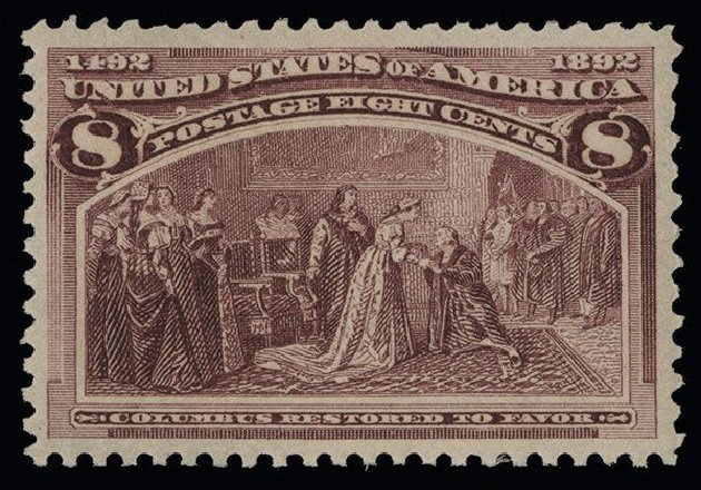 Prices of US Stamps Scott Catalog # 236: 1893 8c Columbian Exposition. Spink Shreves Galleries, Aug 2013, Sale 144, Lot 180