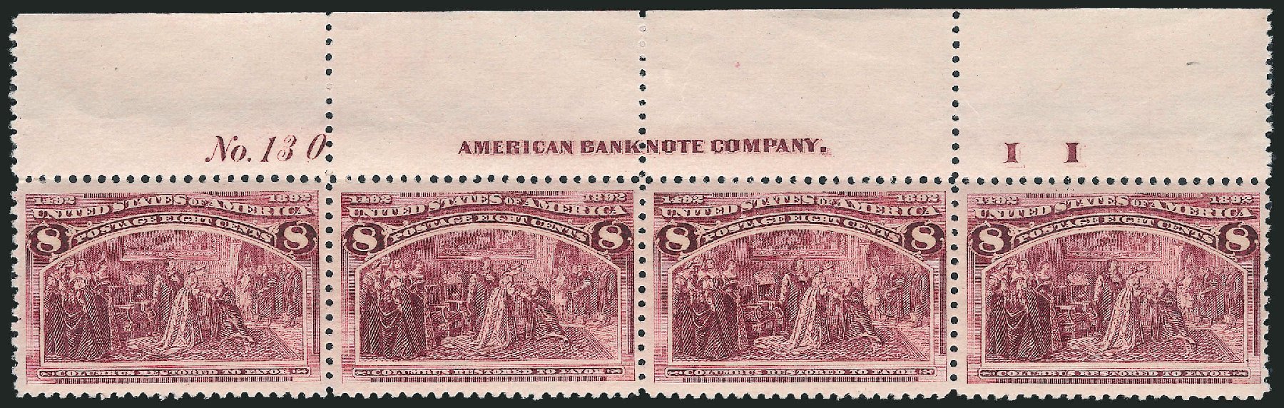 US Stamp Price Scott Catalogue #236 - 8c 1893 Columbian Exposition. Robert Siegel Auction Galleries, Jun 2012, Sale 1026, Lot 1311