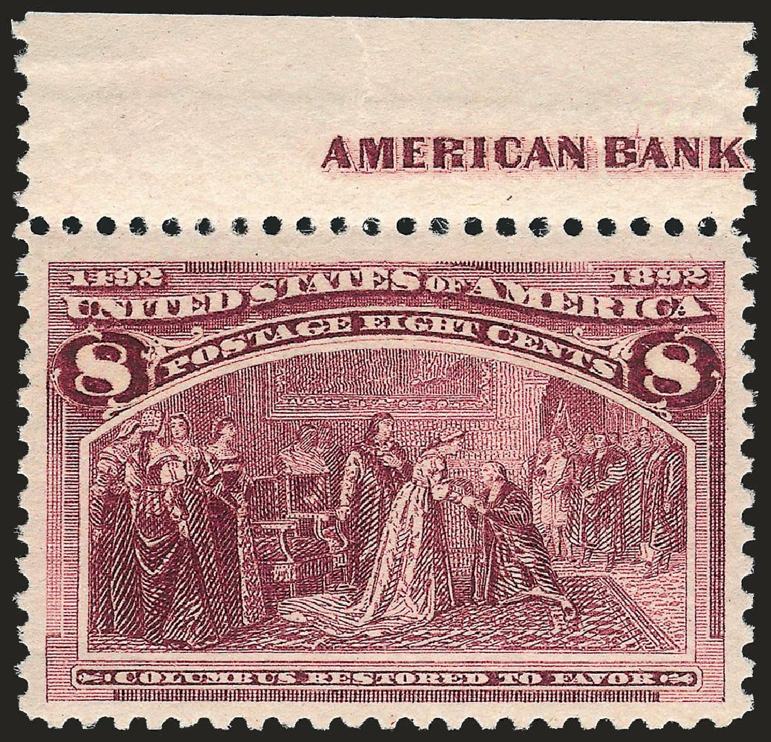 Prices of US Stamp Scott # 236: 1893 8c Columbian Exposition. Robert Siegel Auction Galleries, Jul 2013, Sale 1050, Lot 351
