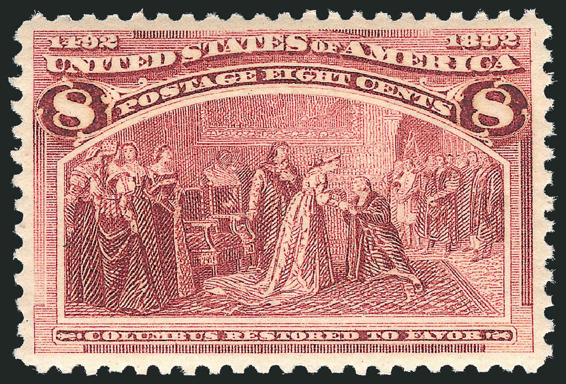 Value of US Stamp Scott Cat. 236 - 1893 8c Columbian Exposition. Robert Siegel Auction Galleries, Mar 2011, Sale 1007, Lot 2414